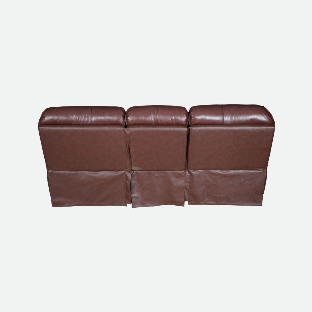 MAARK MOTORIZED RECLINER LEATHER SOFA SET (3R+1R+1R) 1233-1672 WINE COLOUR HT