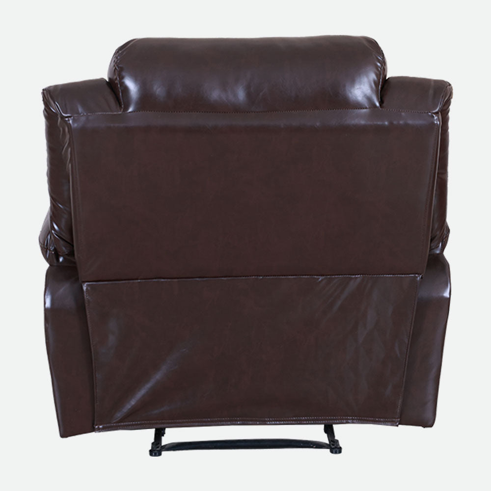MAARK MANUAL RECLINER LEATHER SOFA SET (3+1R+1R) MAGILCHI