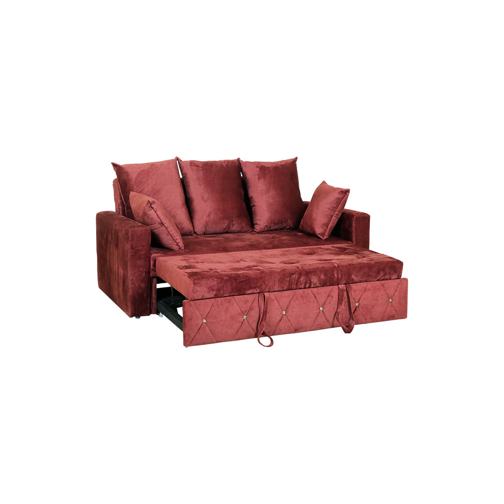MAARK SOFA CUM BED KIA RED COLOUR