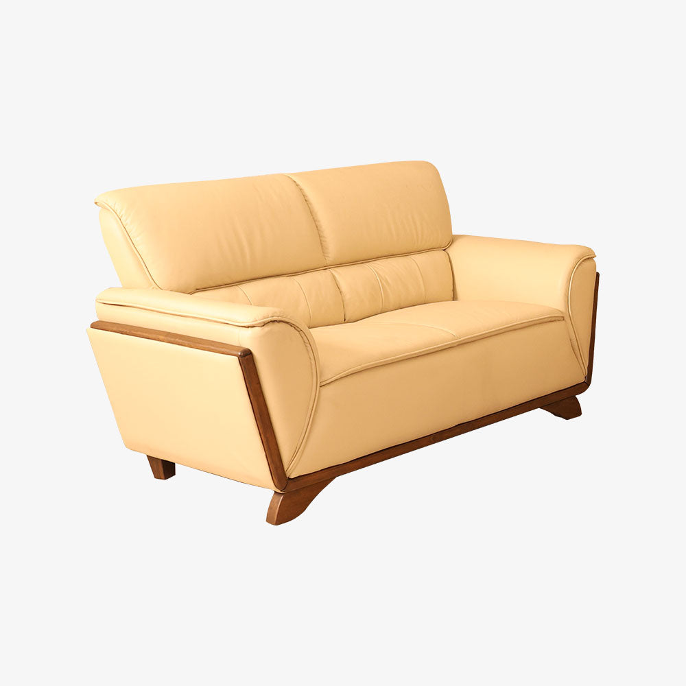 MAARK LEATHER SOFA SET (3+2) DARK MILKY HT
