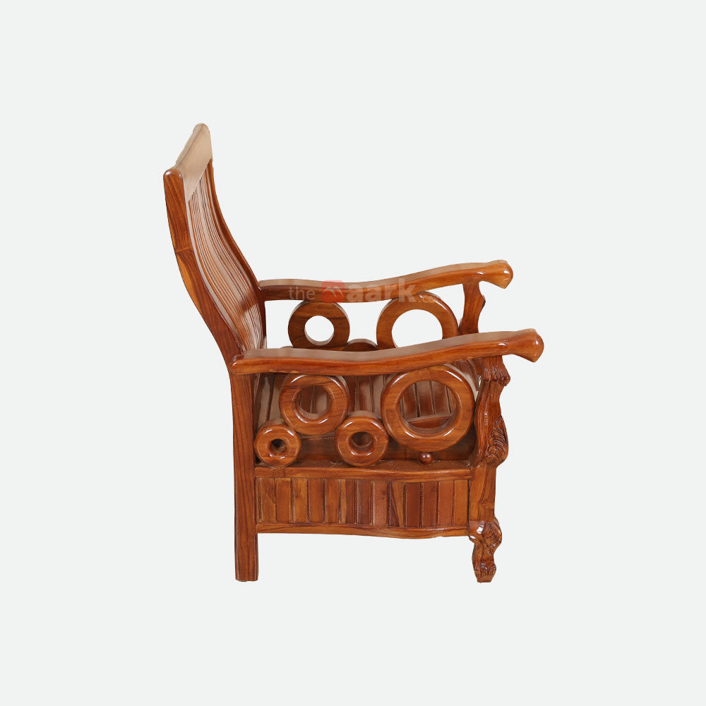 MAARK WOODEN SOFA SET (3+1+1) S-32 WCF
