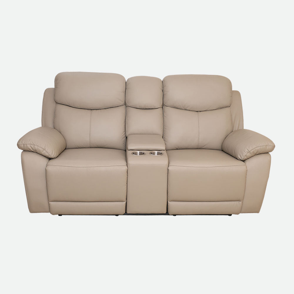 MAARK MOTORIZED RECLINER LEATHER SOFA SET (3R+2R) 1406-COFFEE HT