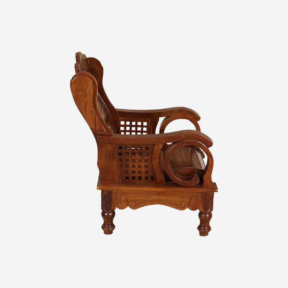 MAARK WOODEN SOFA SET (3+1+1) S-40 WCF