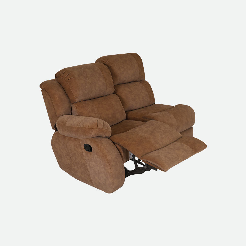 MAARK CORNER MANUAL RECLINER FABRIC SOFA 5 SEATER WITH DIWAN F211