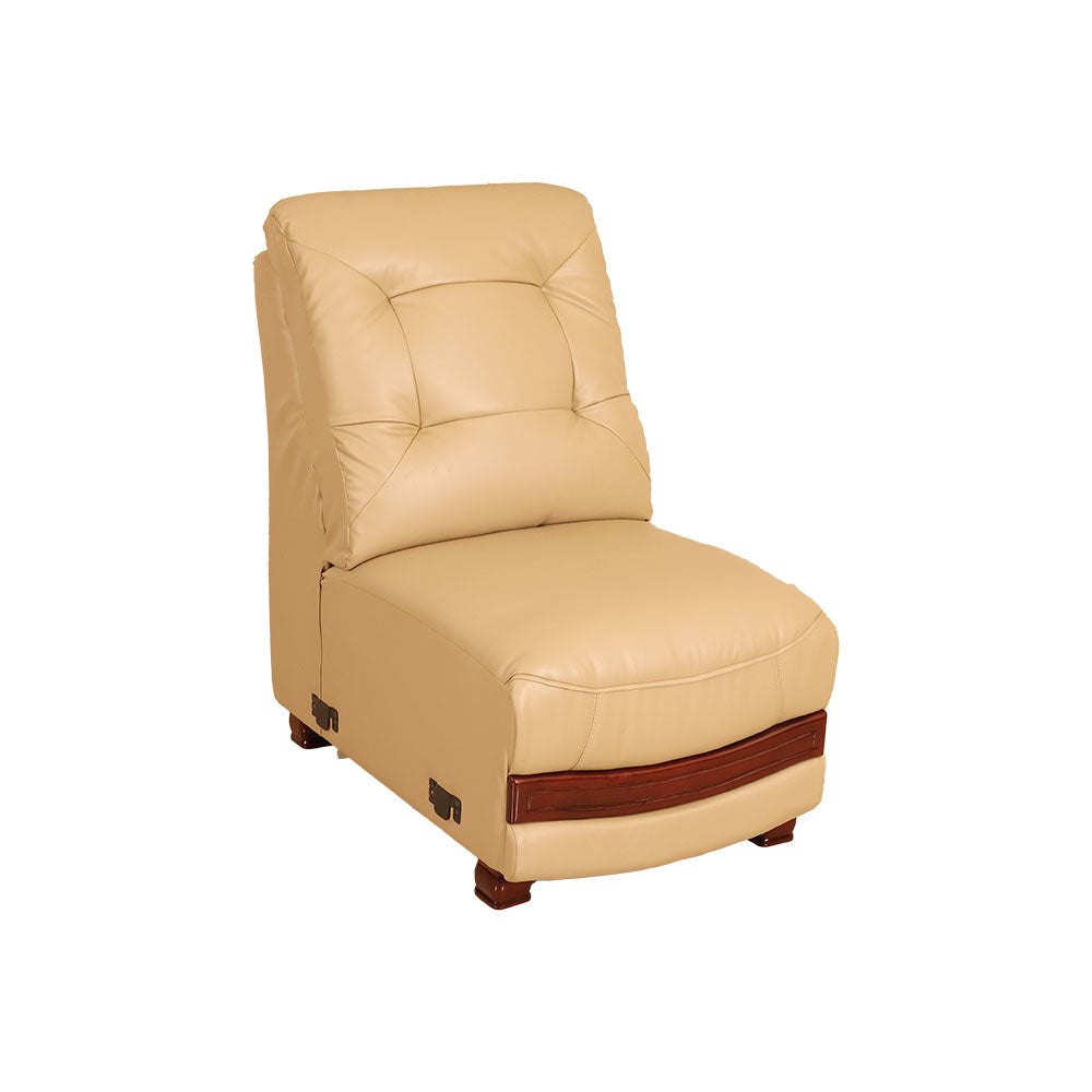 MAARK LEATHERETTE CORNER SOFA 5 SEATER DOMINGO MOCHA COLOUR HT