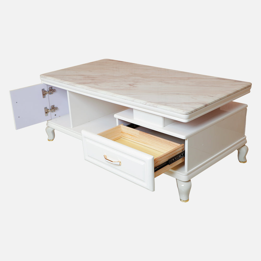 MAARK MARBLE TOP COFFEE TABLE CTM-9124 HT