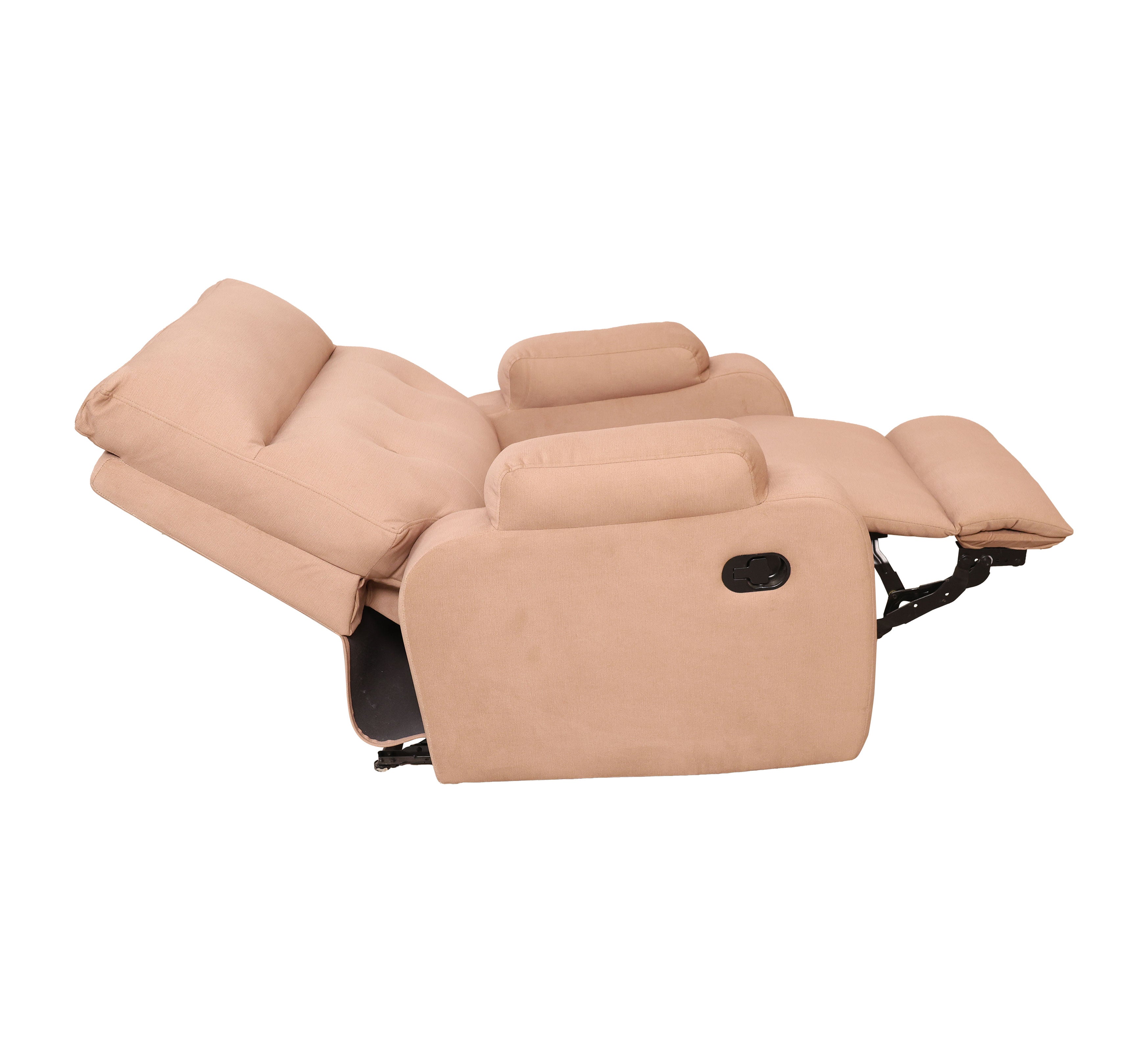 MAARK MANUAL RECLINER FABRIC SOFA SINGLE SEATER LANCER