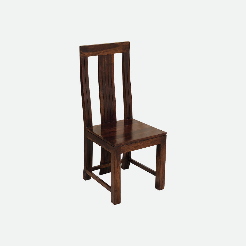 MAARK SHEESHAM WOOD 4 SEATER DINING SET (3.75*3.75) 1170 STONE FINISH SV