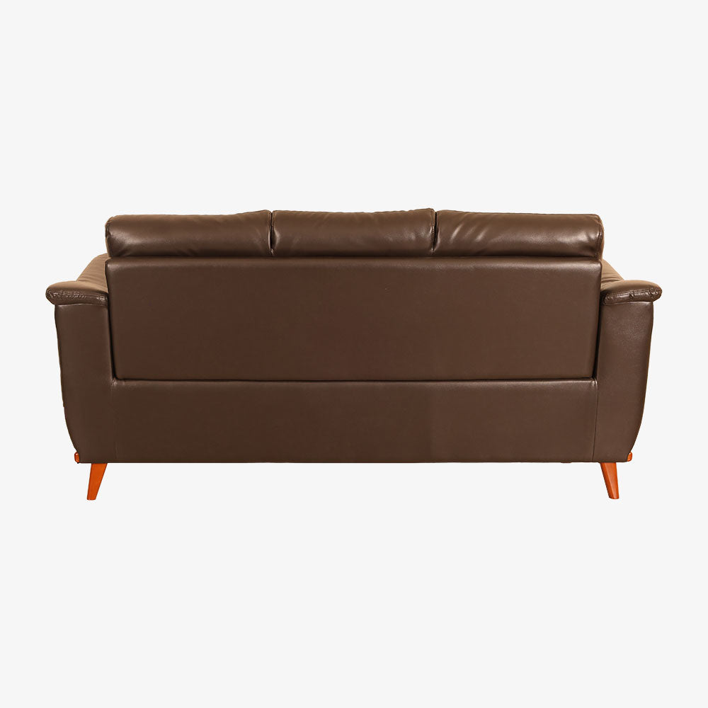 MAARK LEATHERETTE SOFA SET (3+1+1) CERMAI MAROON COLOUR HT