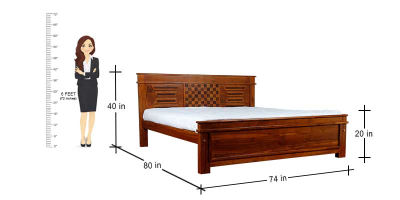 MAARK KING SIZE BED (6*6.25) 112 DC