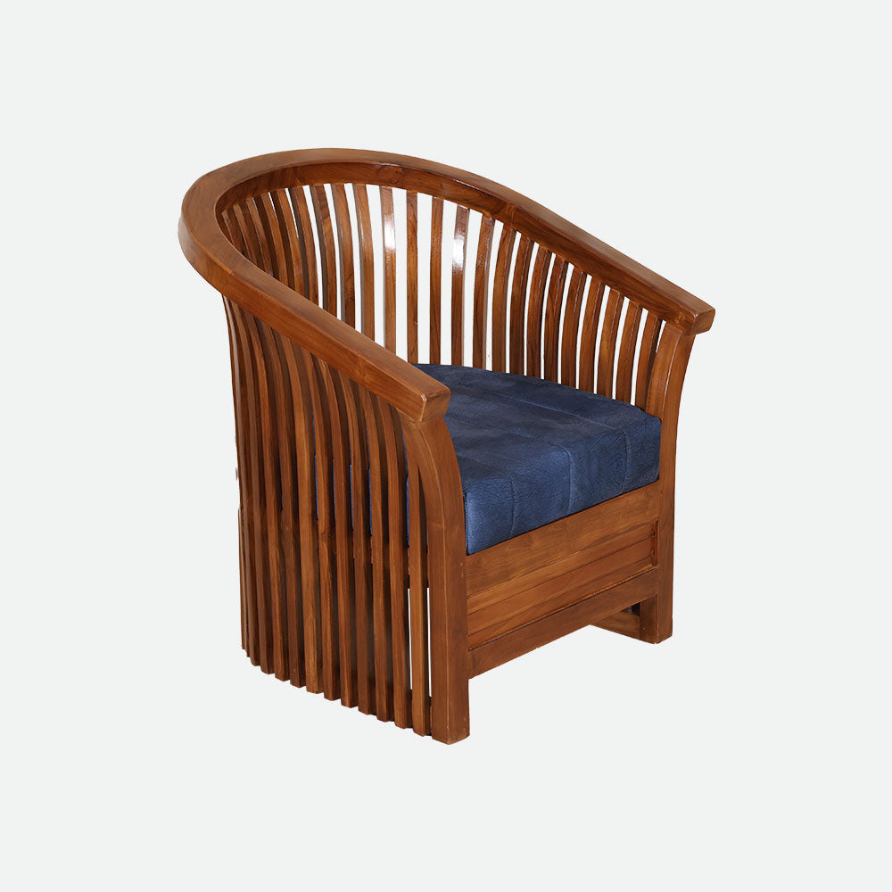 MAARK WOODEN SOFA SET (3+1+1) S-35 WCF