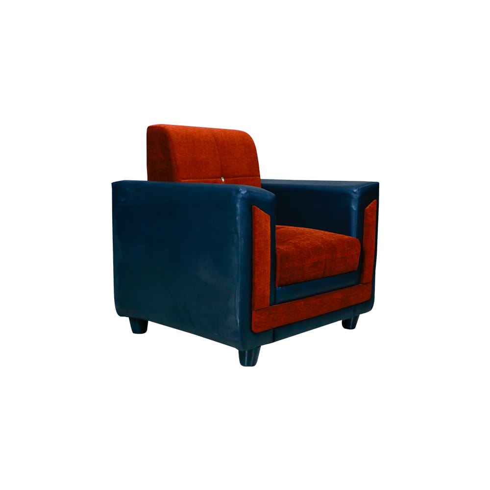 MAARK FABRIC SINGLE SEATER SOFA NEW MONTAIN RED COLOUR