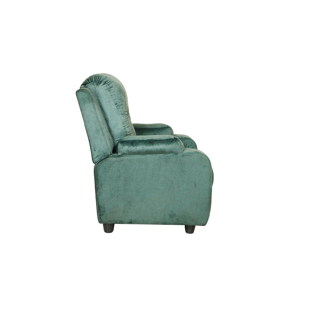 MAARK FABRIC SINGLE SEATER SOFA AMERICAN GREEN COLOUR