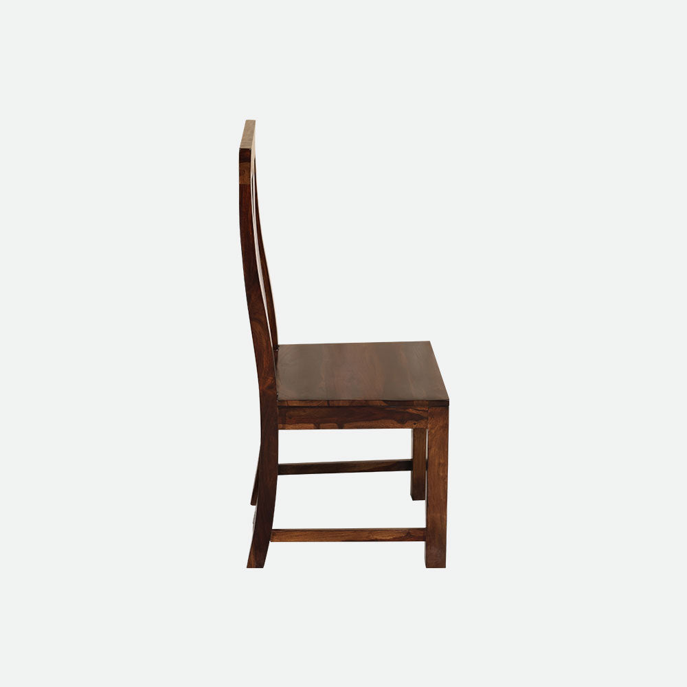 MAARK SHEESHAM WOOD 4 SEATER DINING SET (3.75*3.75) 1170 STONE FINISH SV