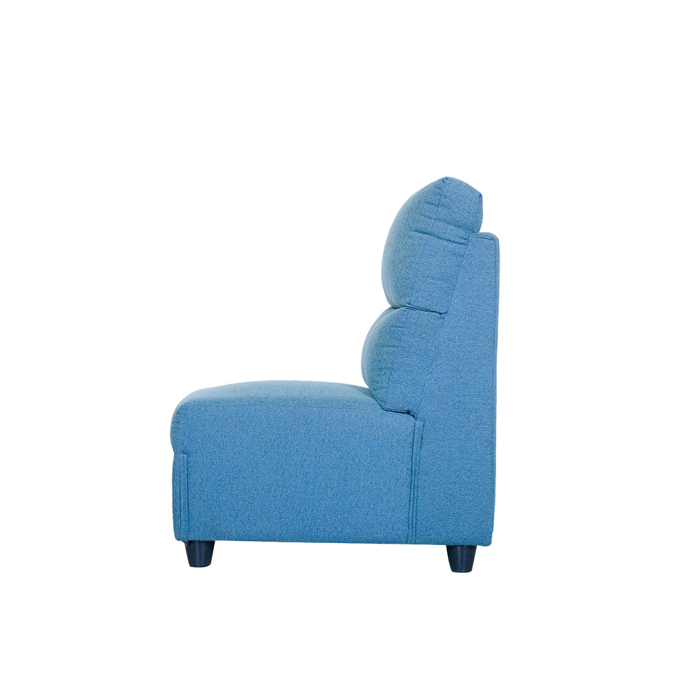 MAARK FABRIC CORNER SOFA 5 SEATER SAJINA BLUE COLOUR