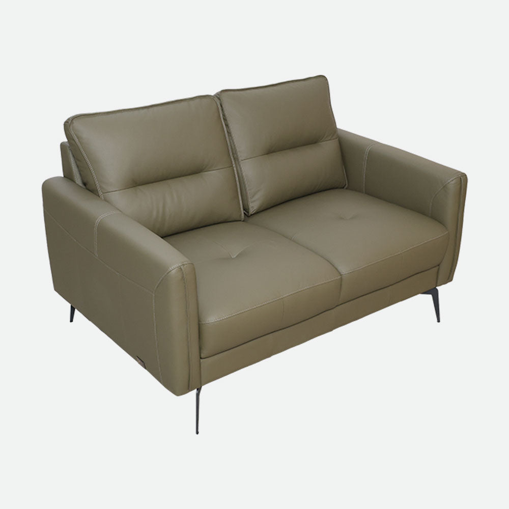MAARK LEATHER SOFA SET (3+2) 6041 OLIVE GREEN ML