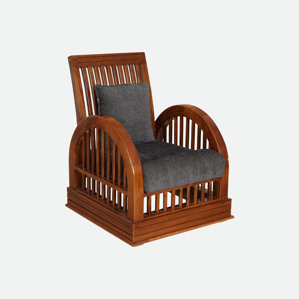 MAARK WOODEN SOFA SET (3+1+1) S-24 WCF