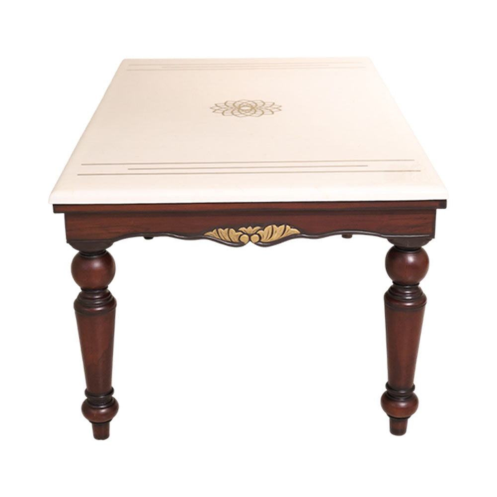 MAARK MARBLE TOP 6 SEATER DINING SET 6002 TD
