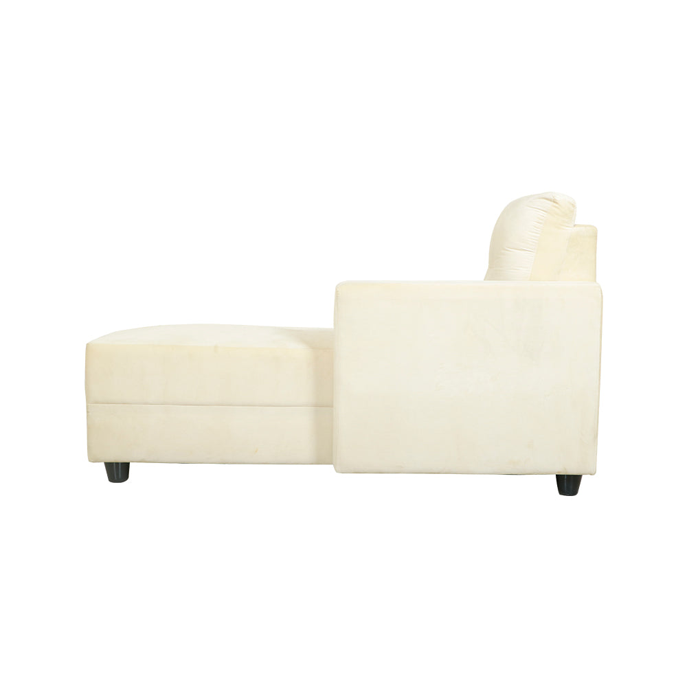 MAARK FABRIC SOFA SET (2+DIWAN) SADHAAN HALF WHITE COLOUR