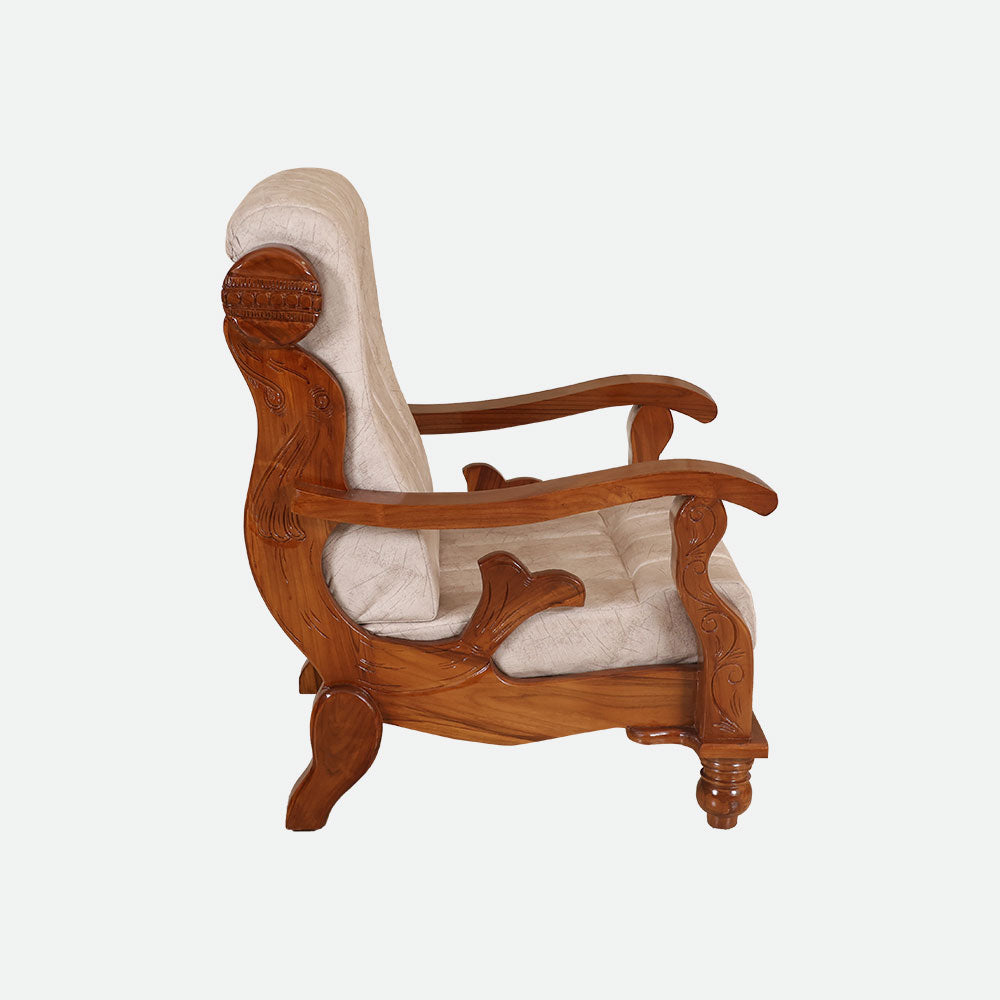 MAARK WOODEN SOFA SET (3+1+1) S-41 WCF