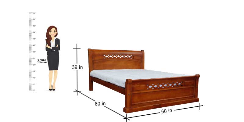 MAARK QUEEN SIZE BED (5*6.25) 605 MRF