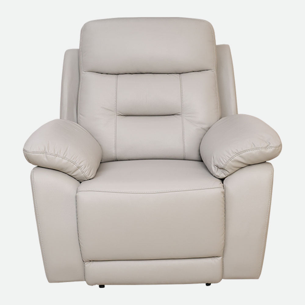 MAARK MOTORIZED RECLINER LEATHER SOFA SET 3R+2R+1R 1407-9692-L. GRAY HT