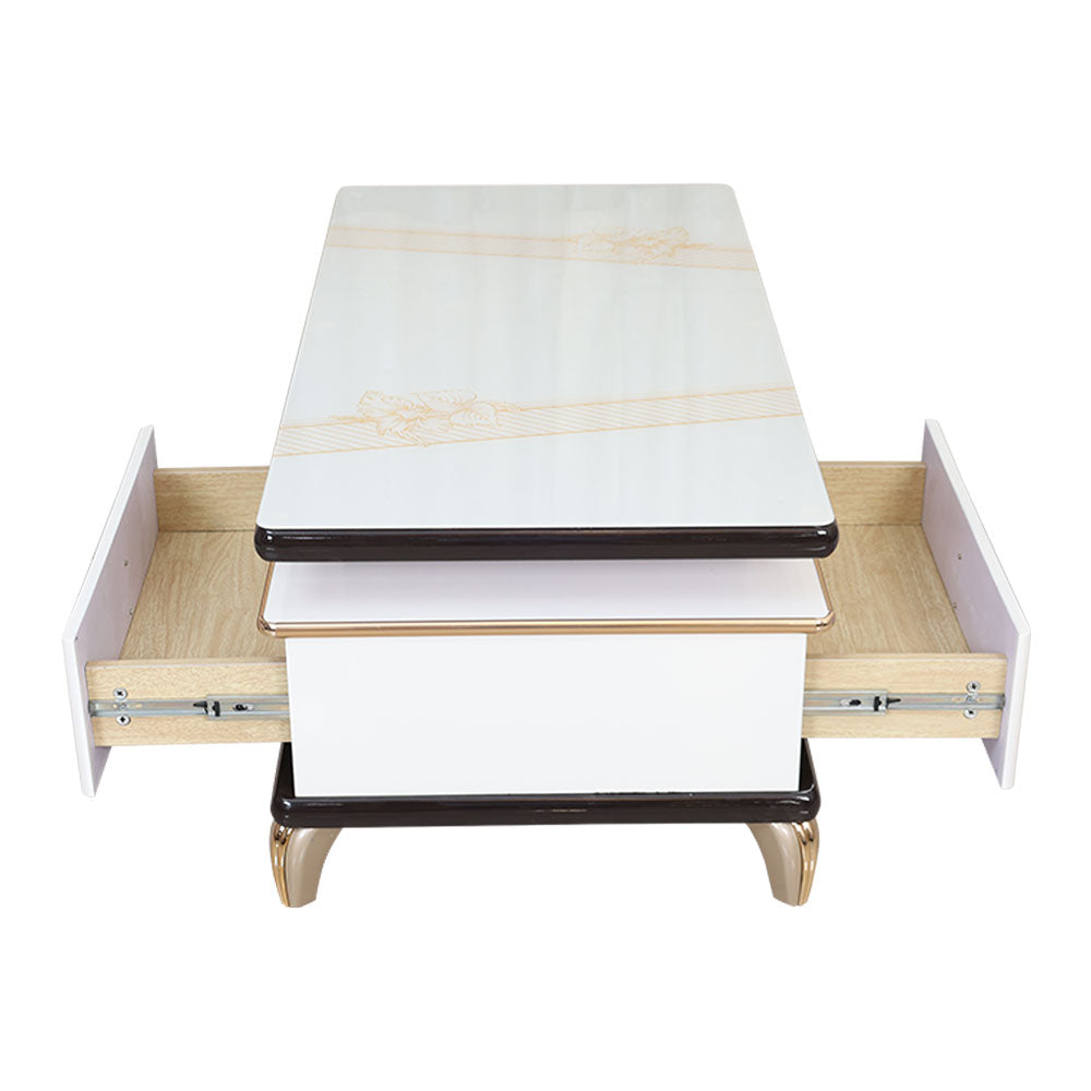 MAARK GLASS TOP COFFEE TABLE 30192-6 HT