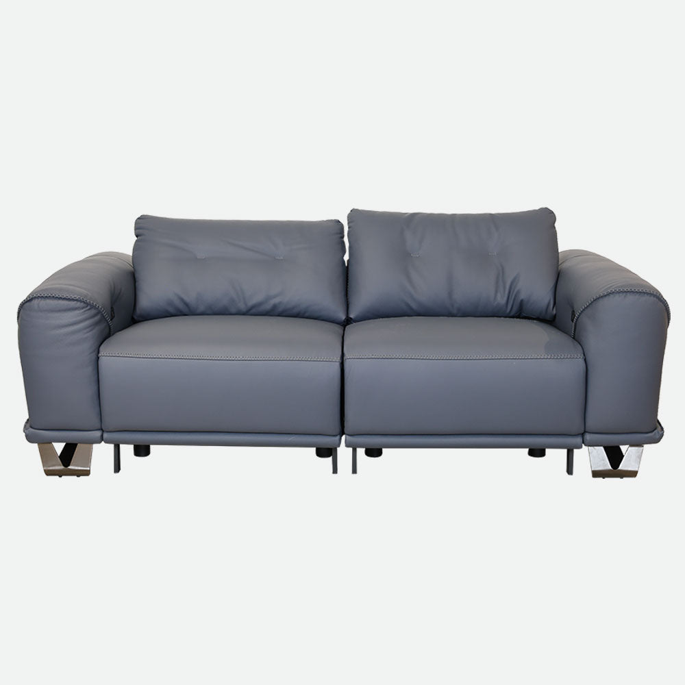 MAARK MOTORIZED RECLINER LEATHER SOFA SET (3R+2R) 2002 D.BLUE COLOUR HT