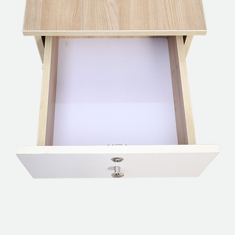 MAARK WORK STATION & PEDESTAL WITH STEEL FRAME AND GLASS 6*4