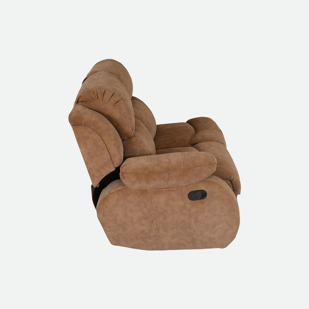 MAARK CORNER MANUAL RECLINER FABRIC SOFA 5 SEATER WITH DIWAN F211