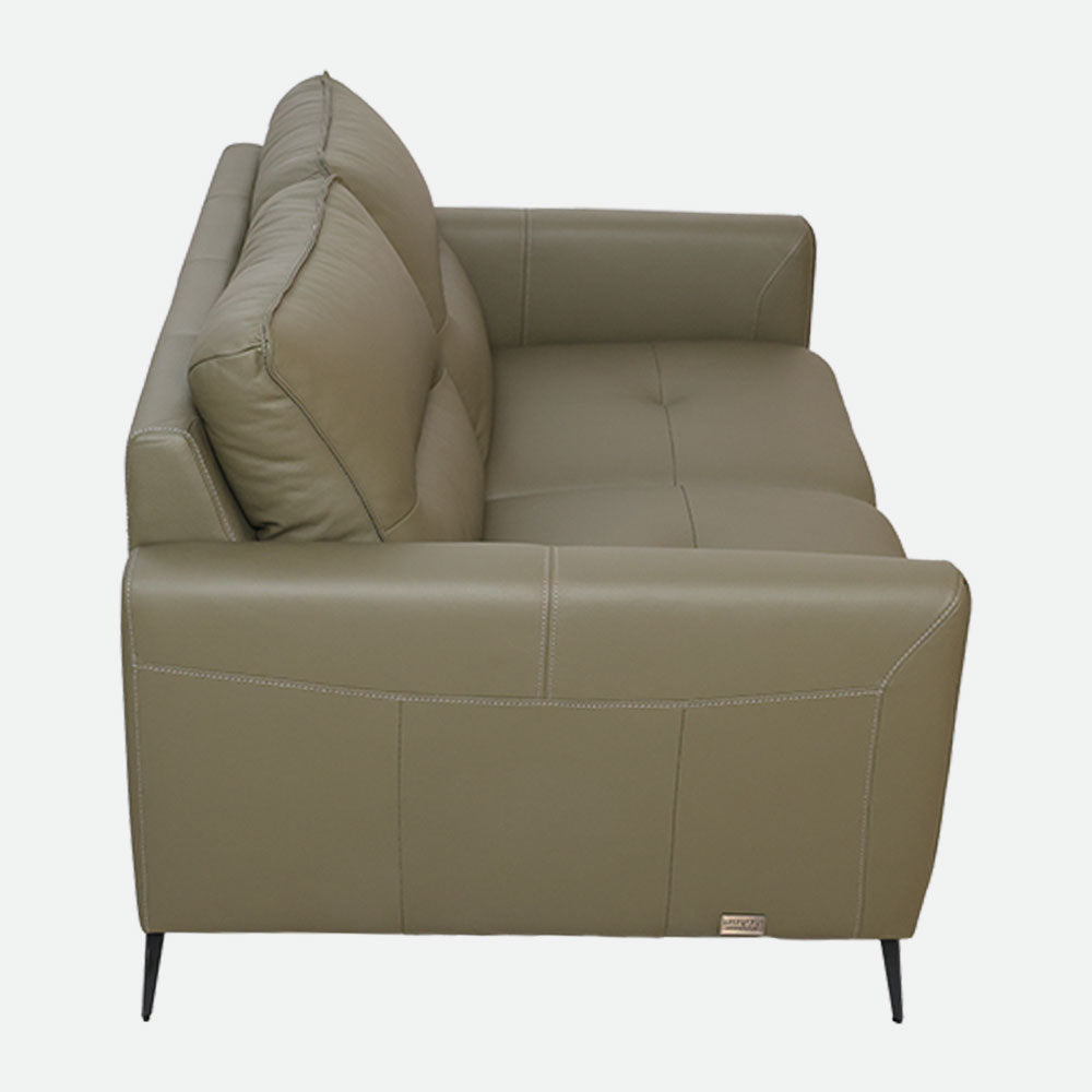 MAARK LEATHER SOFA SET (3+2) 6041 OLIVE GREEN ML