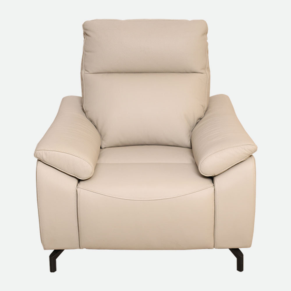MAARK MOTORIZED RECLINER LEATHER SOFA SET (3R+2R+1R) 6022-BEIGE HT