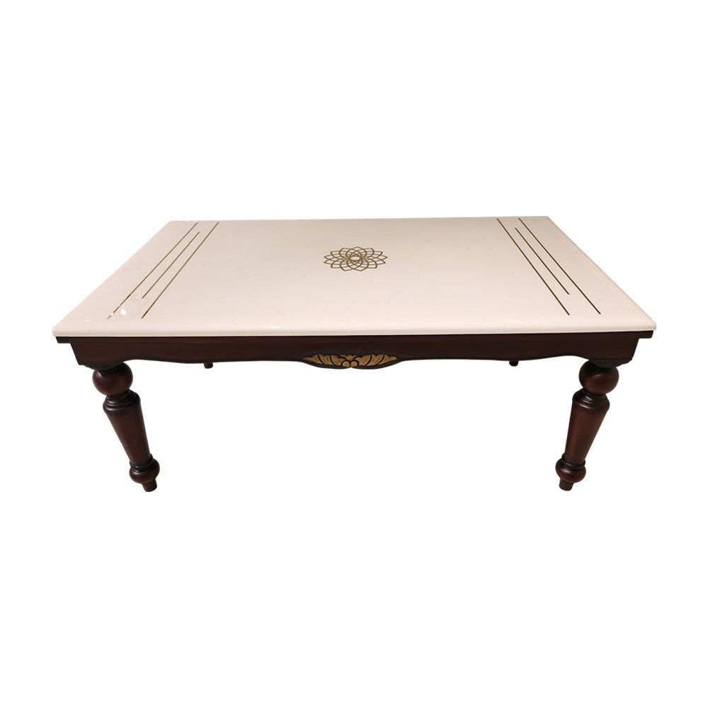 MAARK MARBLE TOP 6 SEATER DINING SET 6002 TD