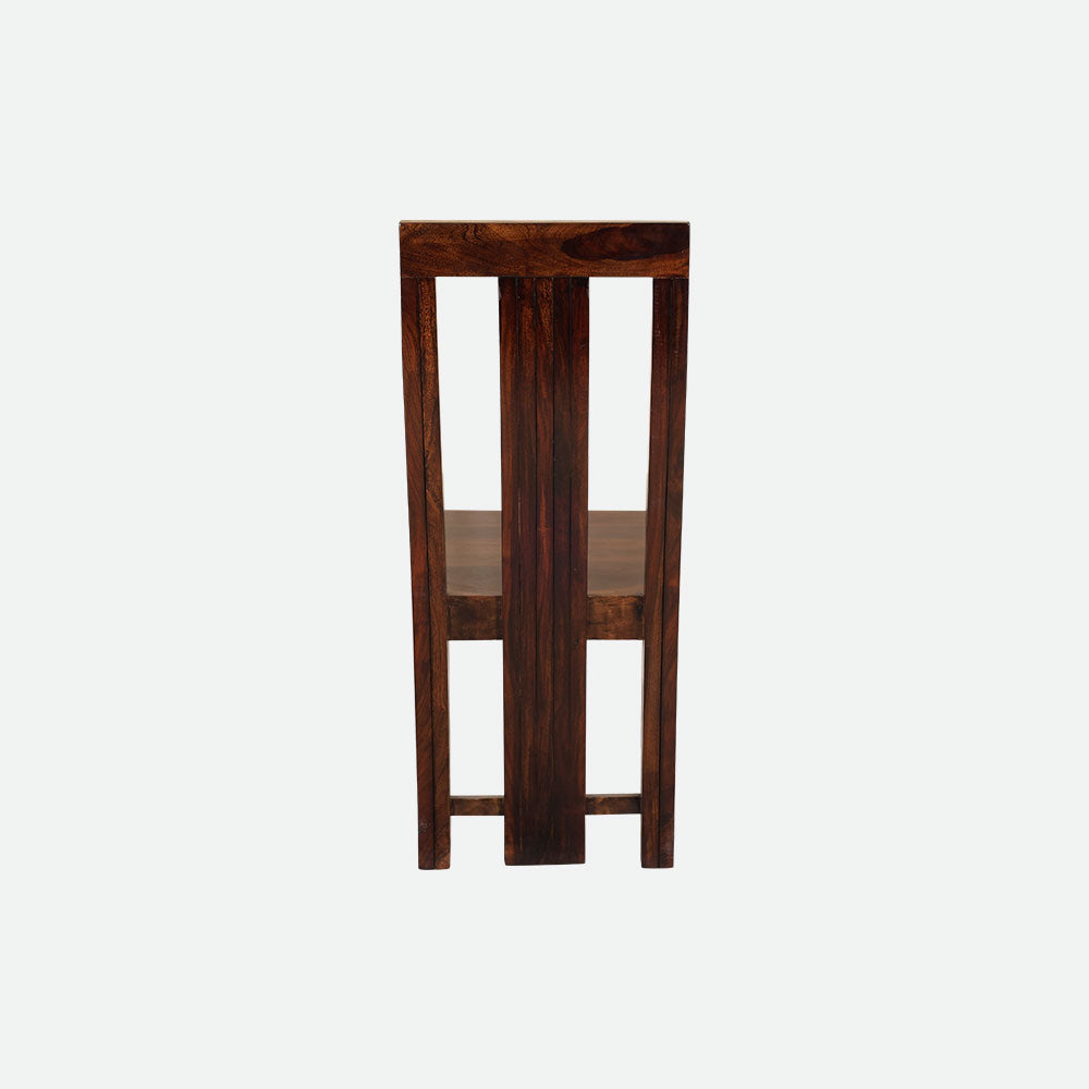 MAARK SHEESHAM WOOD 4 SEATER DINING SET (3.75*3.75) 1170 STONE FINISH SV