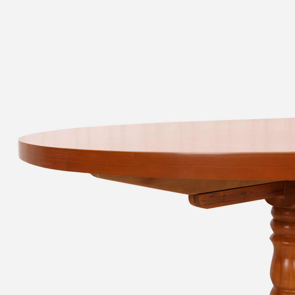 MAARK WOODEN TOP 4 SEATER DINING SET 4*4 ROUND MODEL CUSTOMIZED