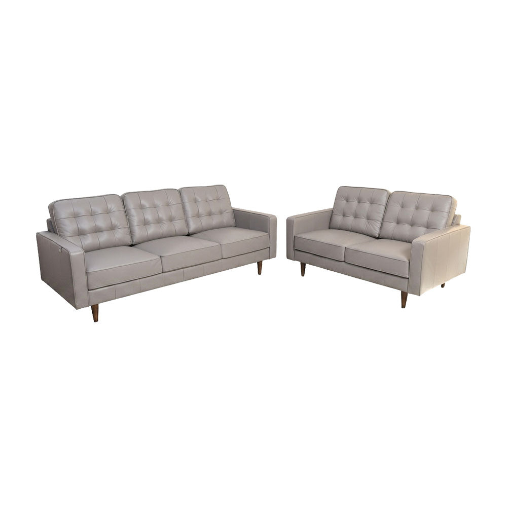 MAARK LEATHER SOFA SET (3+2) 9045 COL COFFEE ML