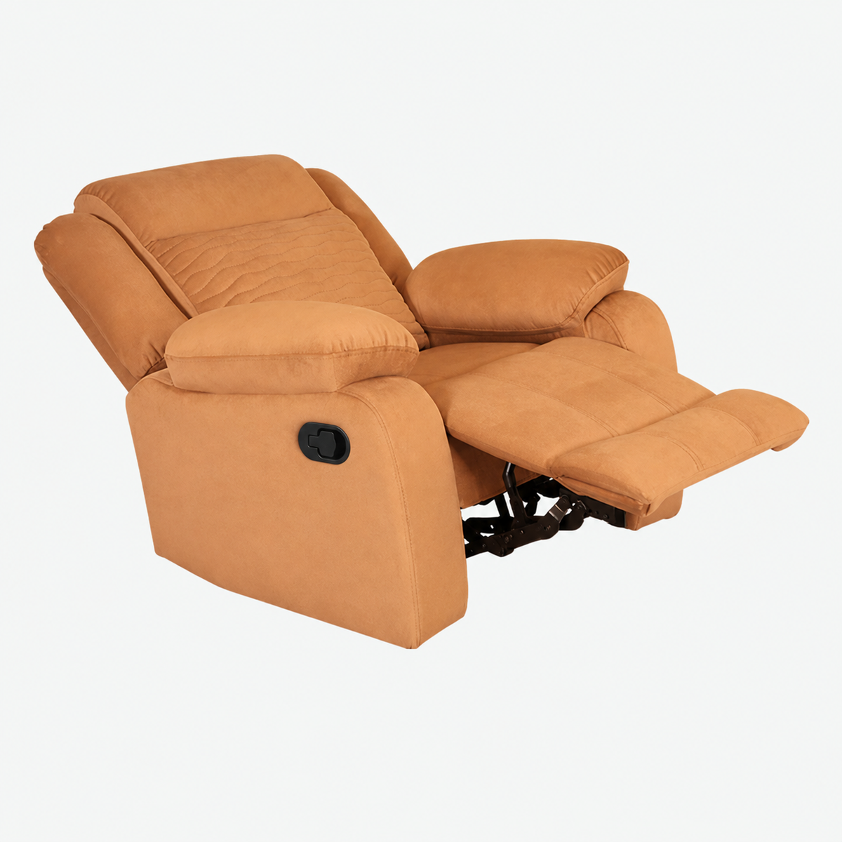 MAARK MANUAL RECLINER FABRIC SOFA SINGLE SEATER WAVE