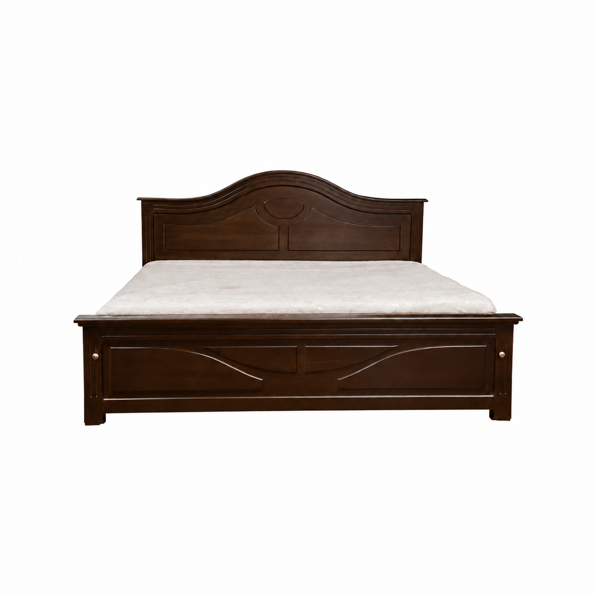 MAARK KING SIZE BED GD ARCH TEAK COLOUR