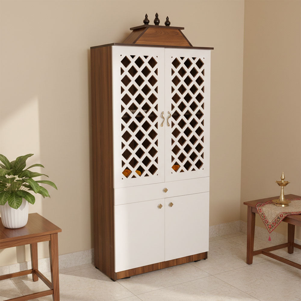 Maark Gokulam Pooja Rack Cnc 7*3 With Kalasam Online India - The Maark Trendz Coimbatore