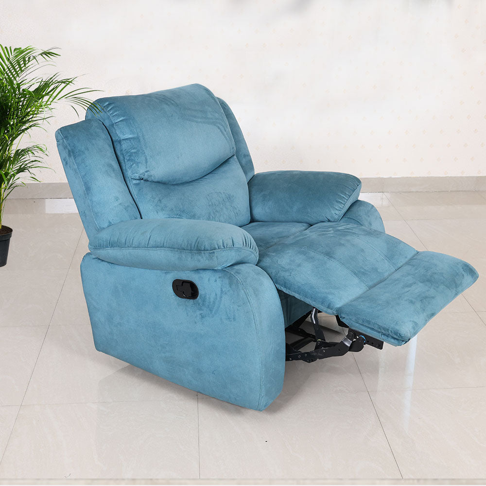MAARK MANUAL RECLINER FABRIC SOFA SINGLE SEATER F211