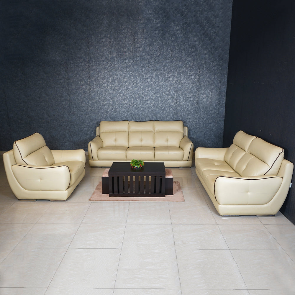 Maark Leather Sofa Set (3+2+1) 7044 Tl 4D Mocha Colour Ht Online India - The Maark Trendz Coimbatore