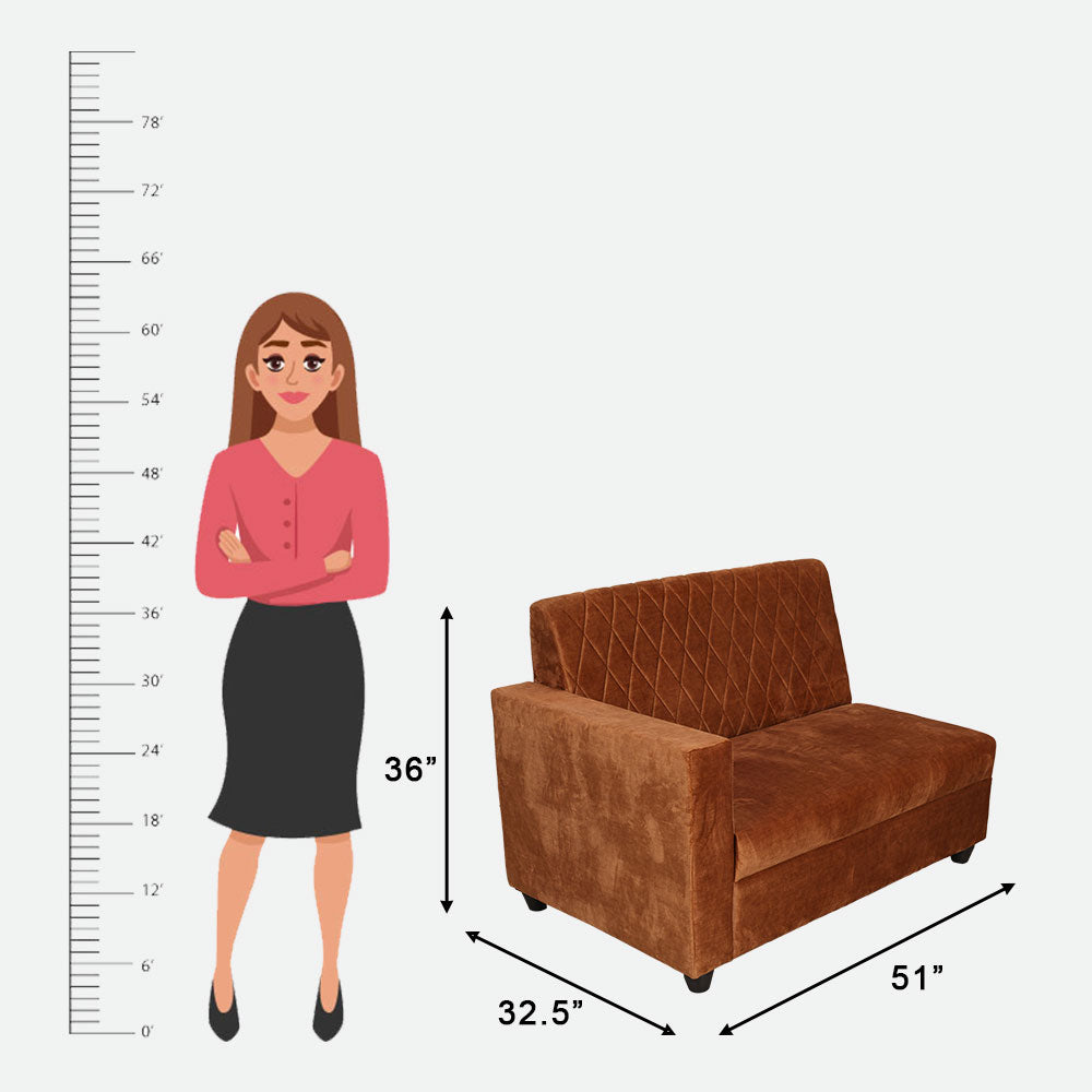 MAARK FABRIC CORNER SOFA (4+C+2) HONEY