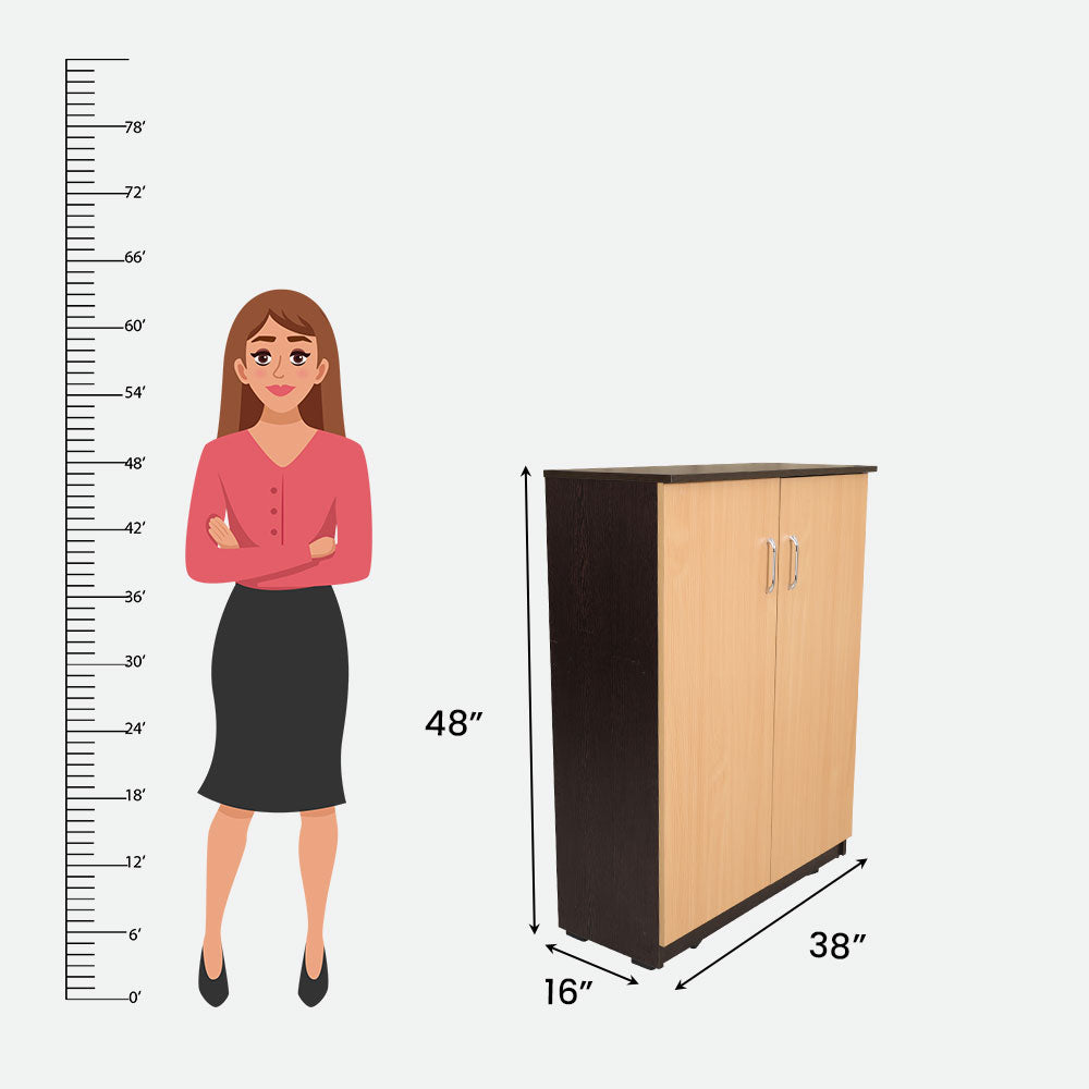 MAARK 2 DOOR SHOE RACK (4*3)