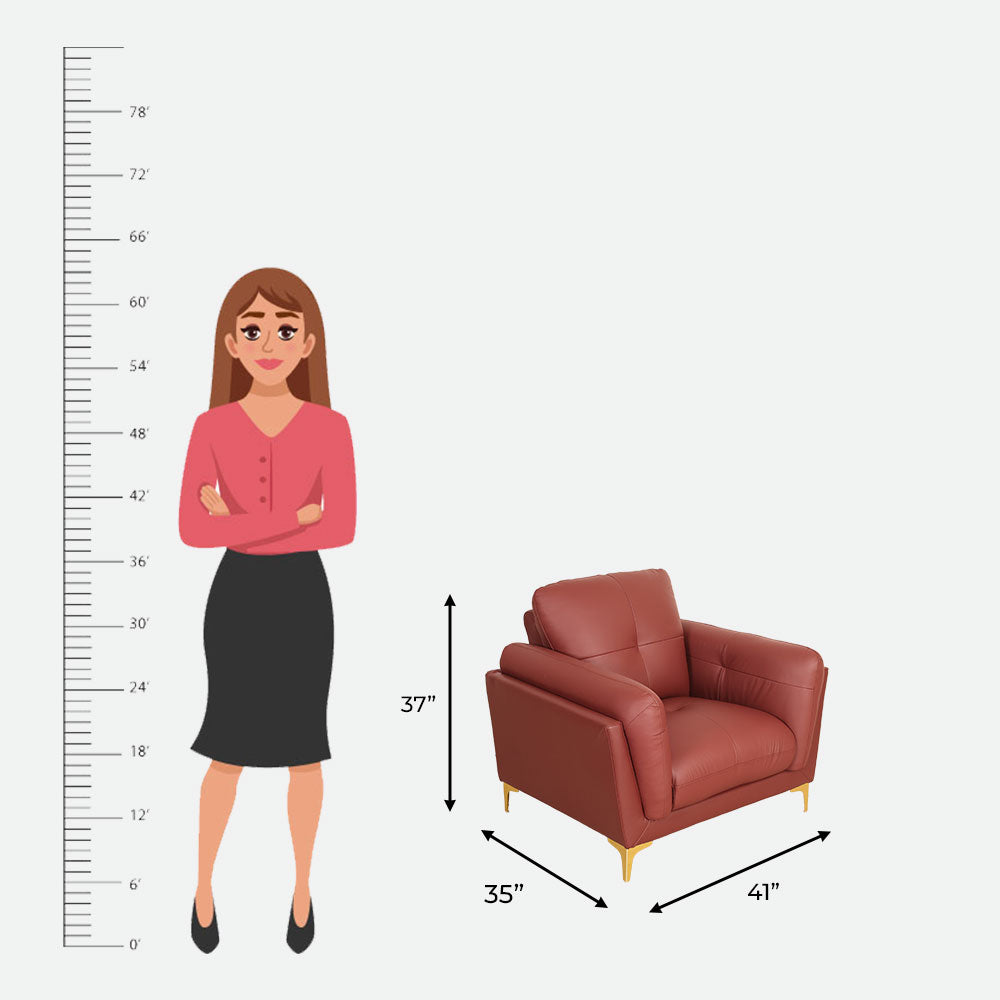 MAARK LEATHER SOFA SET (3+1+1) BAGAN
