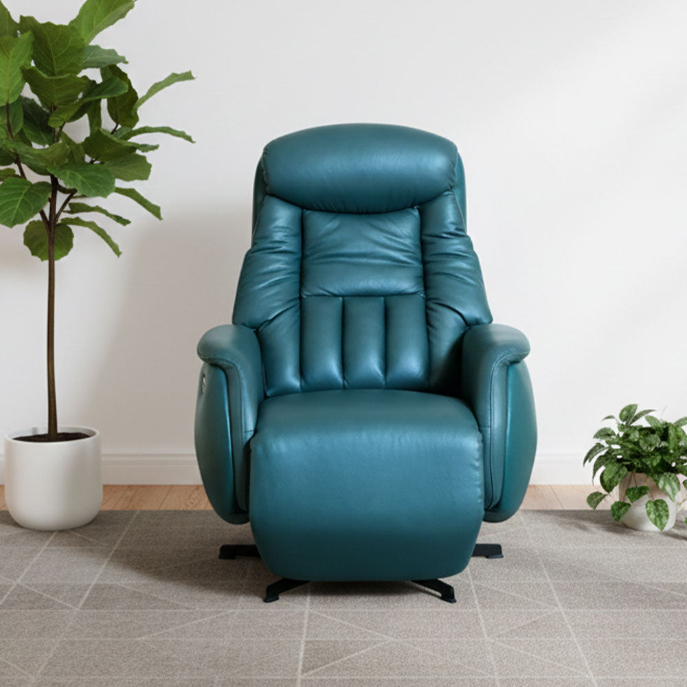 MAARK MOTORIZED RECLINER LEATHER SOFA SINGLE SEATER A211 HT