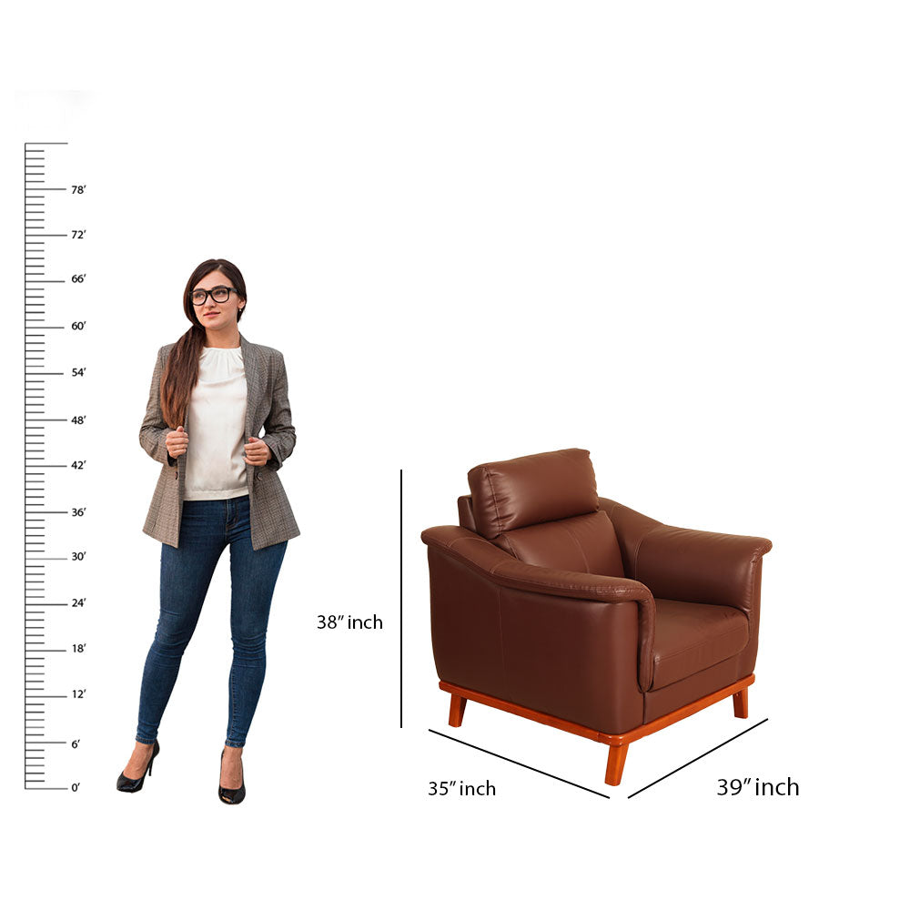 MAARK LEATHERETTE SOFA SET (3+1+1) CERMAI CHARCOAL COLOUR HT