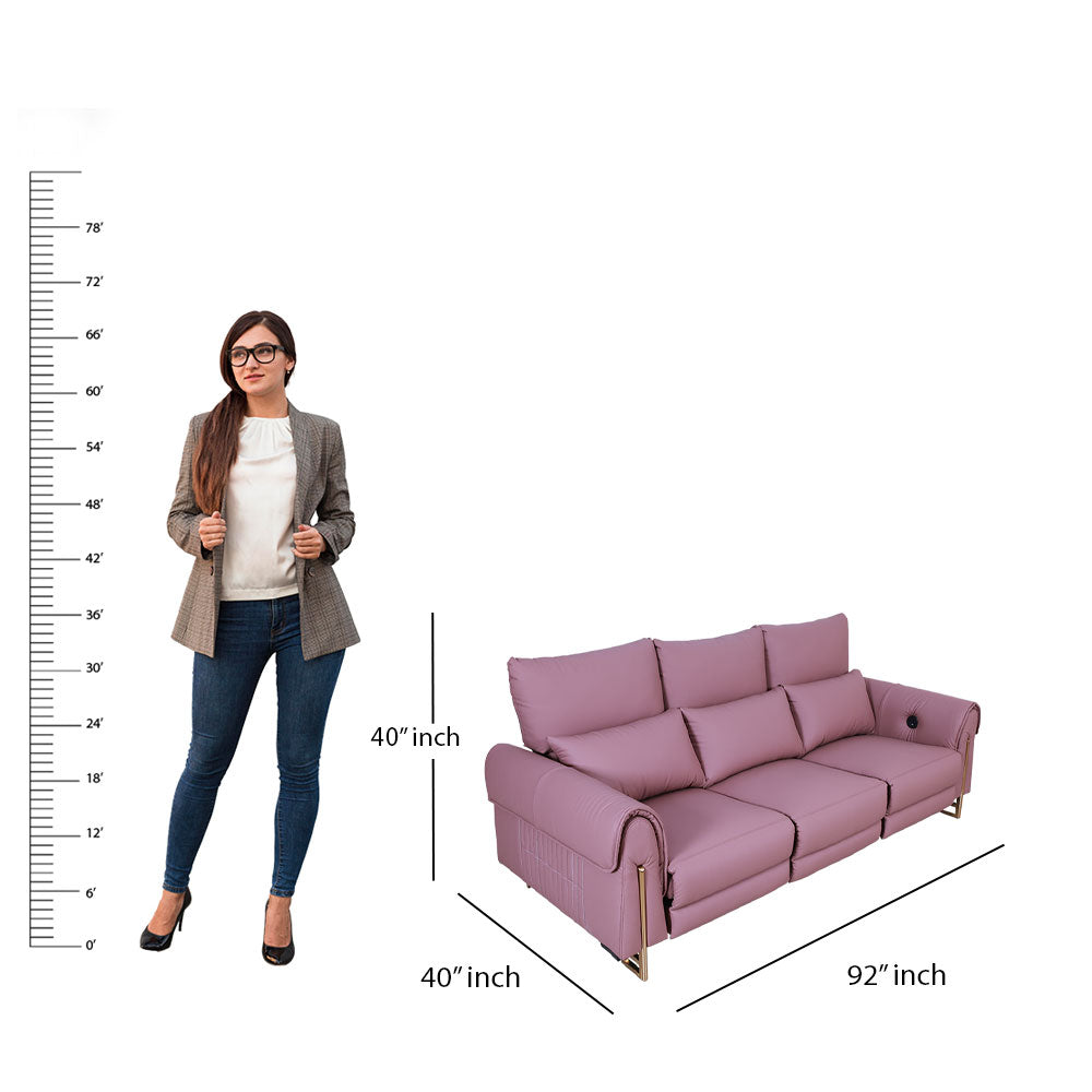 MAARK MOTORIZED LEATHERETTE SOFA SET (3+2) MERINA