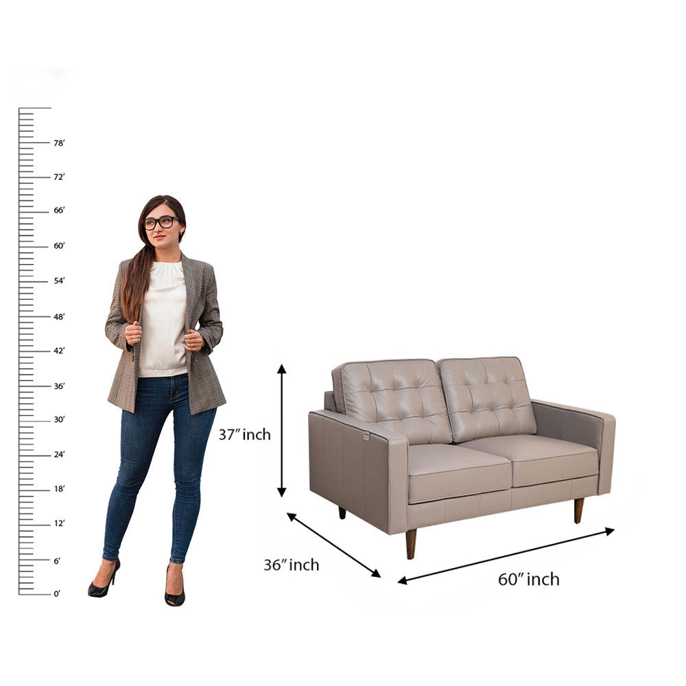 MAARK LEATHER SOFA SET (3+2) 9045 COL COFFEE ML