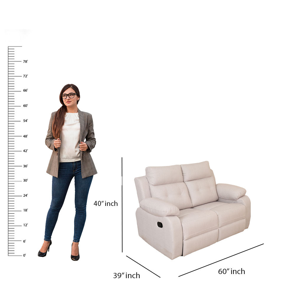 MAARK MANUAL RECLINER FABRIC SOFA SET (3+2R) GALAXY
