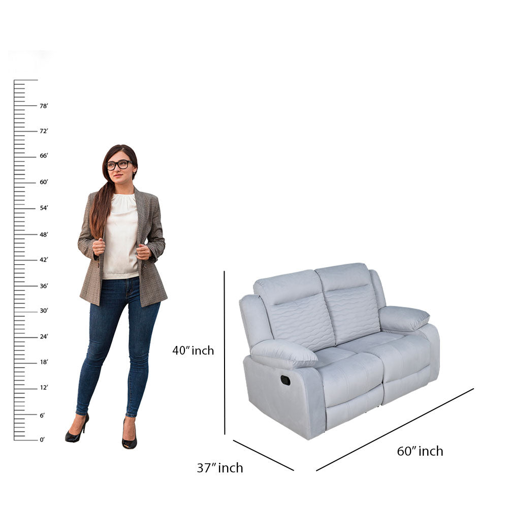 MAARK MANUAL RECLINER FABRIC SOFA SET (3+2R ) WAVE